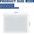 thumbnail image 2 of Lsupdaol 30 Pcs Self Adhesive Pockets, Bin Labels for Storage Bins, Clear Pocket Label Sleeves, Plastic Index Card Holder with Top Open for Organizing Bins Box Drawer(3.6 x 4.8 Inches), 2 of 6
