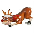 thumbnail image 2 of Design Toscano Sup-Suder Santa's Red-Nosed Christmas Reindeer Statue, 2 of 5