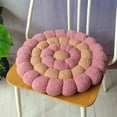thumbnail image 4 of Velvet Floor Cushion with Strap | 16.5 Inch Round Chair Pillow for Office, Outdoor & Floor Sitting | Thick & Soft Pearl Fluff Fill | 1 Piece, 4 of 5