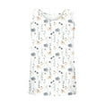 thumbnail image 5 of qILAKOG Women's Summer Flower Print Leopard Petal Elastic Shoulder Straps Tank Tops Loose Square Neck Jacquard Sleeveless Vest Shirts Casual Suspenders Cotton Basic Tunic Plus Size Blouse Pullover, 5 of 6