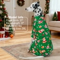 thumbnail image 5 of KYEESE Dog Christmas Pajamas, Green with Reindeer and Holiday Themed Prints Turtleneck Dog Pjs, Dog Pajamas for Small Dogs, XL, 5 of 5