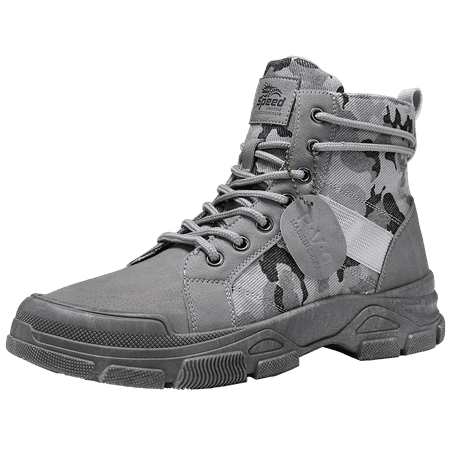 

Men s Boots High Heel Camouflage Canvas Ankle Boots For Running And Mountaineering In Autumn And Winter