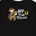 thumbnail image 4 of Inktastic Off to the Races with Cowboy on Horse Boys Long Sleeve Toddler T-Shirt, 4 of 5