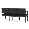 thumbnail image 5 of Lenox Steel Reception Waiting 3-Seat Chair / Charcoal Steel / Dark Gray / Black, 5 of 5