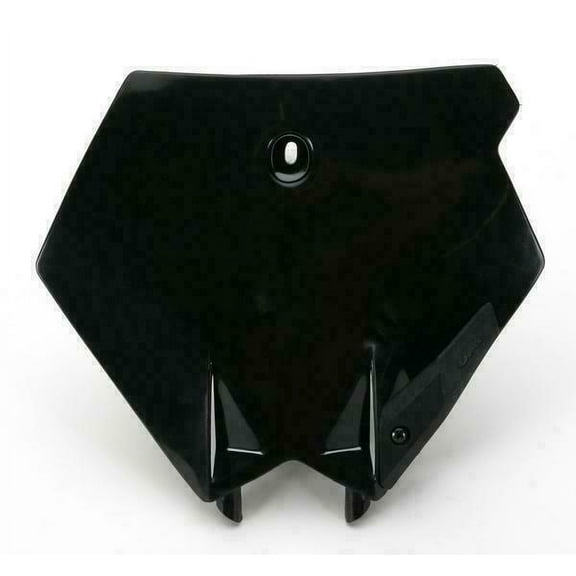 Front Number Plate - Black, Color: Black