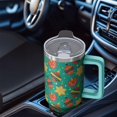 thumbnail image 4 of 40oz Christmas Ornaments Holiday Tumbler with Handle and Straw, Winter Festive Coffee Cup, Insulated Stainless Steel Mug, Gifts for Women Men, 4 of 4