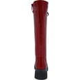 thumbnail image 4 of Women's Knee High Boots Lace Up Combat Boot Chunky Platform Lug Sole Side Zip Riding Boots, 4 of 4