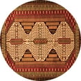 thumbnail image 1 of Ahgly Company Indoor Round Persian Orange Traditional Area Rugs, 8' Round, 1 of 1