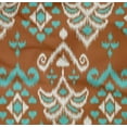 thumbnail image 4 of oneOone Organic Cotton Poplin Twill Fabric Damask Ikat Decor Fabric Printed BTY 42 Inch Wide, 4 of 4