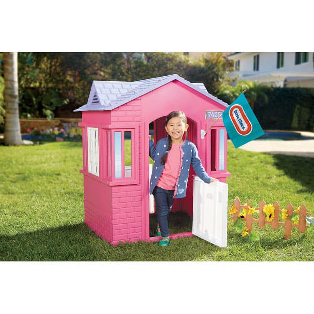 Little Tikes Cape Cottage Portable Indoor/Outdoor Backyard Playhouse House, Pink - image 2 of 6