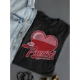 thumbnail image 3 of Pure Passion Emoji - Bold Heart Graphic Women's T-shirt, 3 of 4