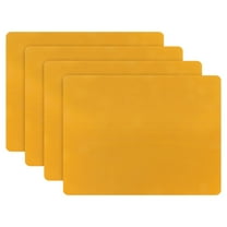 Aspire 4PCS Thickened Non-Slip Heat-Resistant Silicone Placemats Cutting Hot Mats Tablemats-Orange
