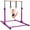 Purple, variant on Hurtle Gymnastics Bar for Kids, 12-Level Adjustable Height Pull Up Bar with Non-Slip Base, Sturdy Steel Indoor Home Gymnastics Equipment, 220 lb Capacity