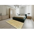 thumbnail image 5 of Ahgly Company Machine Washable Indoor Rectangle Abstract Gold Area Rugs, 7' x 10', 5 of 7