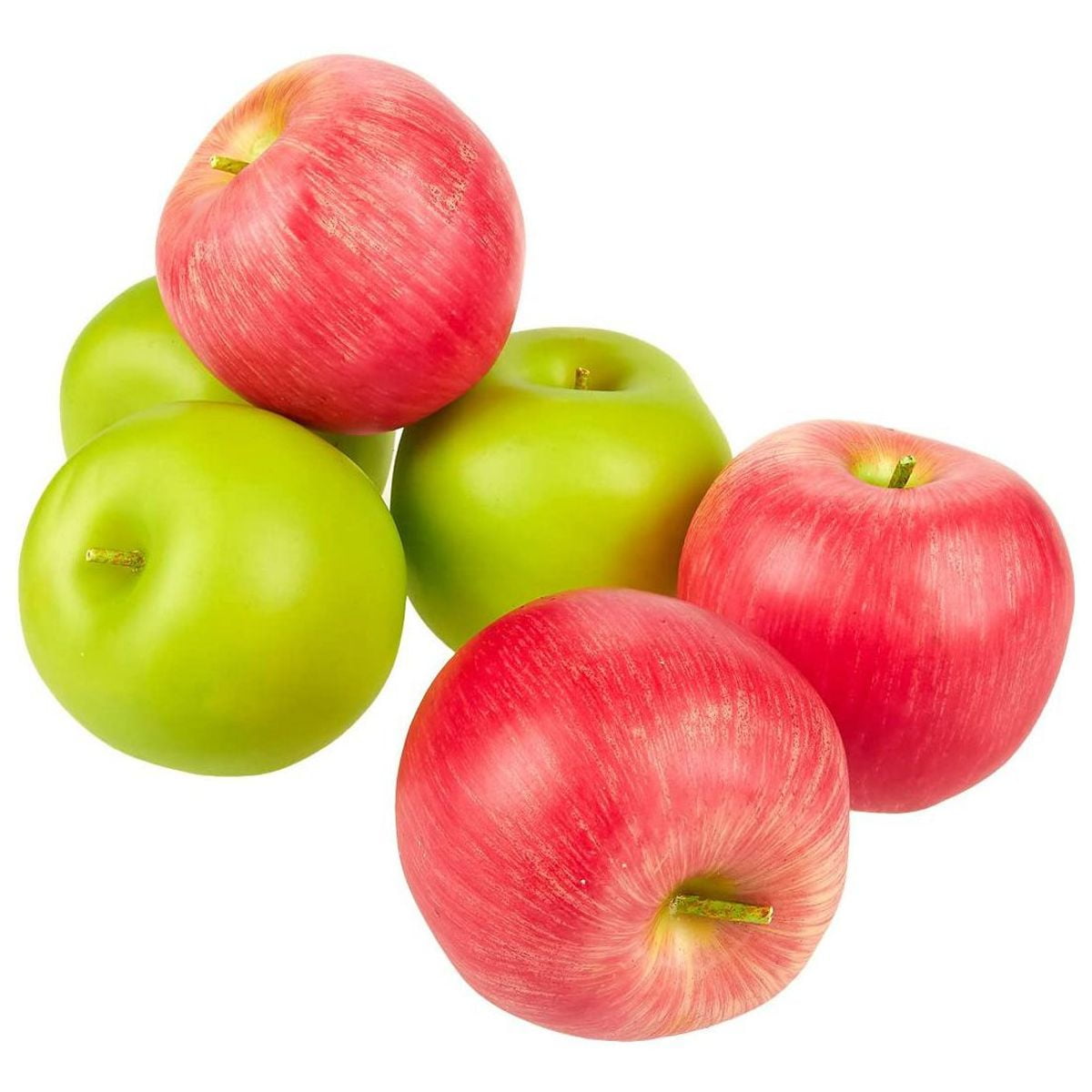3 Large Best Artificial Red Apples Decorative Realistic Plastic Kitchen Fruit 