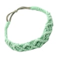 thumbnail image 3 of Diadema tejida para mujer, boho elástica, talla inconfundible, banda para el cabello de moda casual, accesorios para el cabello para ejercicio de , , verde, 3 of 8