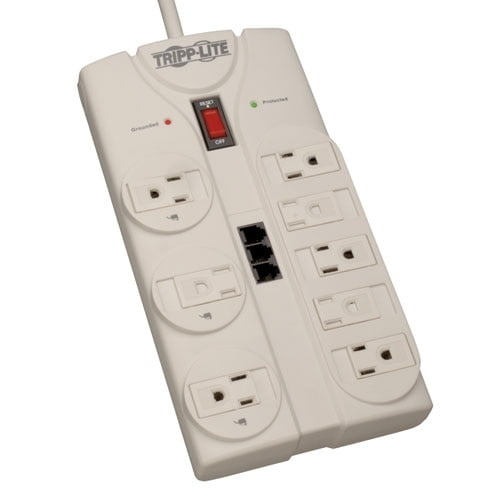 8 OUTLET SURGE PROTECTOR TAA 8 FT CORD 2160 JOULES TEL/RJ11/FAX