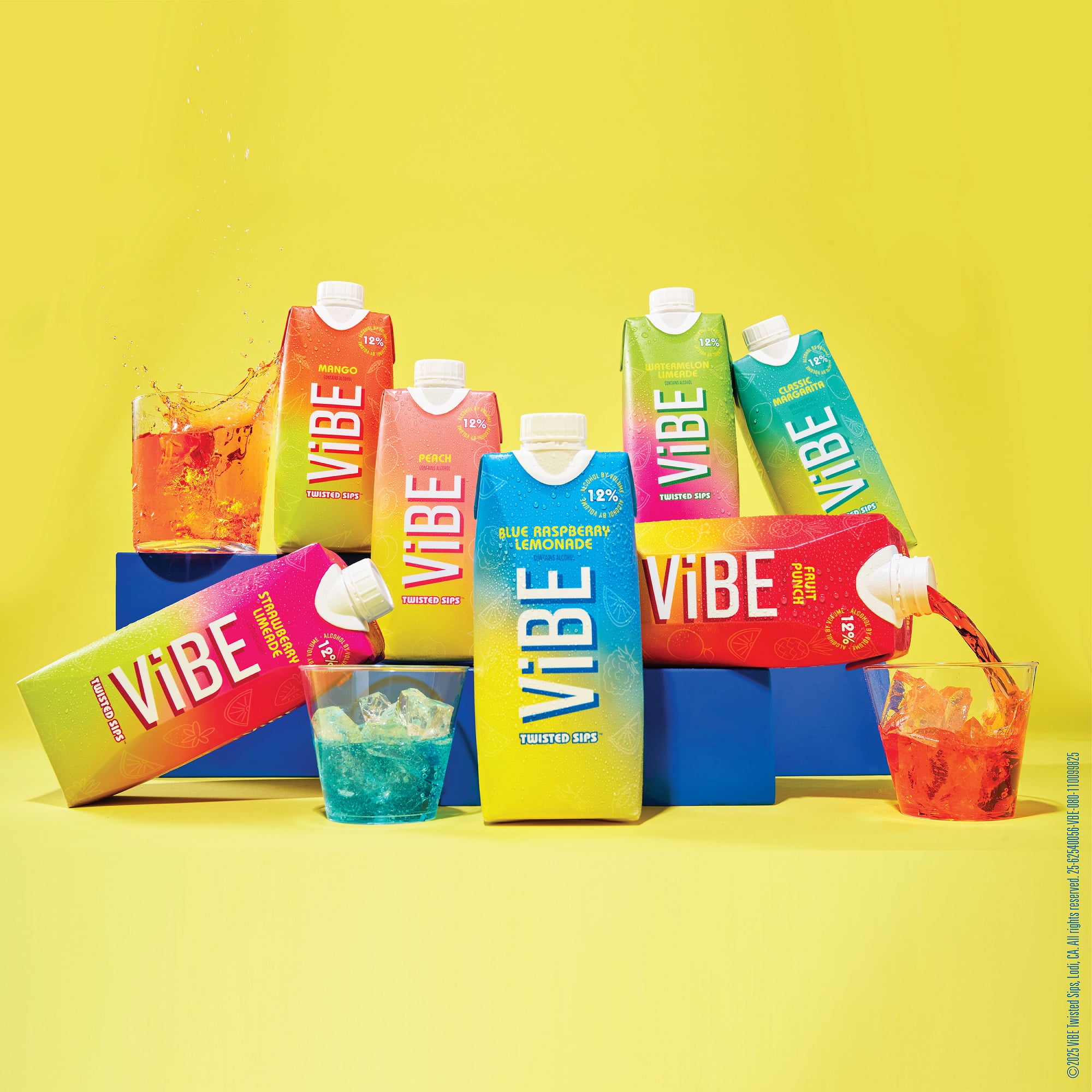 dsips Vibe, Twisted Sips Blue Raspberry Lemonade, 500mL Box, 12% ABV