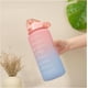 thumbnail image 5 of Botella de agua motivacional grande con marcador de tiempo de pajita sin BPA para deporte y fitness (rosa azul, 2000 ml), 5 of 5