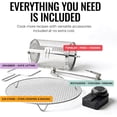 thumbnail image 5 of Non Toxic Air Fryer™ Pro | 9-in-1 Glass Fryer Self-Cleaning 5 Quart Rotisserie and Tumbler 400F Vortex For Even Cooking, BPA-Free Teflon Free, Recrisp, Roast, Bake, Black, 5 of 5