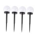 thumbnail image 3 of IFANLANDOR 4 Pcs Solar Powered Ground Lights Transparent Plastic for Fences and Decks, 3 of 5