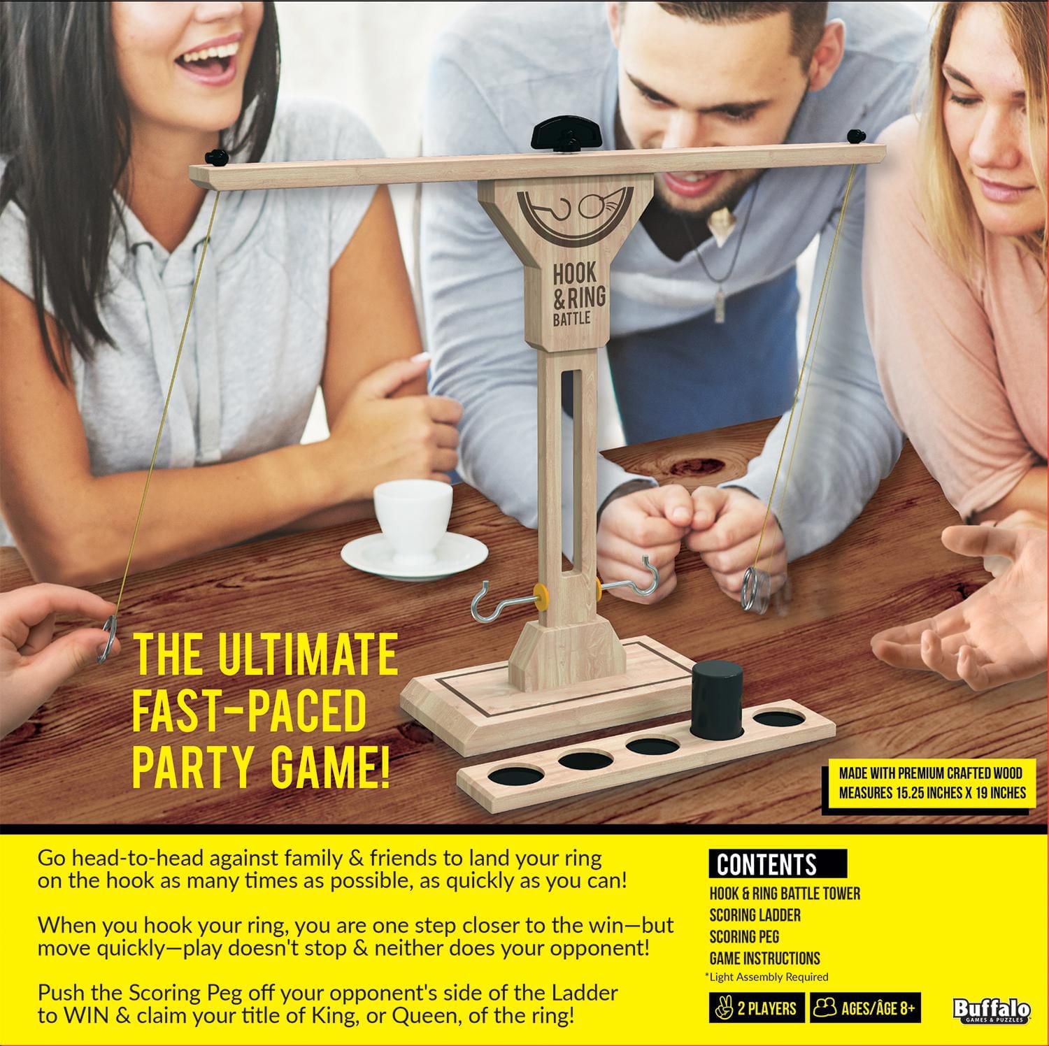 Buffalo Games - Jeu de à crochets et anneaux pour les 8 ans et plus