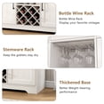 thumbnail image 4 of Modern Farmhouse Buffet Sideboard Cabinet, Barn Doors Storage Cabinet with Drawers and Shelves, Wood Coffee Bar Cabinet with Storage for Dining Room, Kitchen, Living Room, 4 of 8