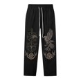 thumbnail image 4 of CONZONE Men's Baggy Viking Sweatpants Wide Leg Sweat Pants for Men Trendy Elastic Waist Drawstring Norse Mythology Graphic Y2K Soft Casual Joggers Pant With Pockets, 4 of 4