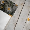 thumbnail image 6 of Spring Floral Valances for Windows Yellow White Flowers Wood Grain Rod Pocket Curtain Valance Window Treatment Short Curtains for Kitchen Living Room, 54"x18", 6 of 9