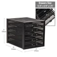 thumbnail image 5 of Mind Reader File Storage Drawers, Desk Organizer, Multi-Purpose, Crafts, 11"L x 14"W x 11"H, Black, 5 of 8