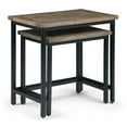 thumbnail image 2 of Skyler 25" W MANGO WOOD and Metal Nesting 2 Pc Side Table in Dark Cognac Brown, 2 of 12