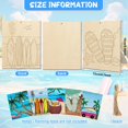 thumbnail image 2 of Kit de madera para manualidades de playa y verano COCHIE, 12,3 x 15 cm, 10 unidades, 2 of 7