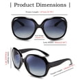 thumbnail image 4 of FEISEDY Fashion Oversized Polarized Women Sunglasses TAC Lenses B2434, 4 of 7