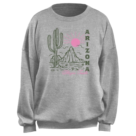 Junior's Lost Gods Arizona Blazin Trails Sweatshirt Heather Gray Medium