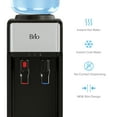 thumbnail image 4 of Brio 300 Series Slimline Top-Load Water Dispenser for 3 & 5 Gallon Bottles, Paddle Dispensing, Hot & Cold, LED Indicator Lights, Stainless Steel, 4 of 8