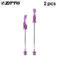 thumbnail image 3 of Sonducket 1 par de pinchos de bicicleta de montaña ZTTO, pinchos de eje de acero anodizado profesional portátil de aleación, componentes de Ciclismo Púrpura, 3 of 6