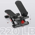 thumbnail image 6 of Naipo Mini Steppers for Exercise Workout Stepper Exercise Machine Stepperwith LCD Monitor with Resistance Bands Exercise Step Aerobic Stepper Stair Stepper Indoor, 6 of 9