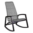 thumbnail image 1 of Armen Living Sequoia Wood & Rope Outdoor Patio Rocking Chair in Dark Wood/Gray, 1 of 10