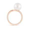 thumbnail image 2 of ANGARA South Sea Cultured Pearl Olive Leaf Wrap Ring in 14K Rose Gold for Women | June Birthstone, Birthday, Anniversary, Jewelry Gift for Women | Pearl Ring, 2 of 8