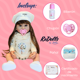 thumbnail image 4 of Muñeca Reborn Amelia 55 cm Realista con Vestido de Algodón Blanco y Detalles Florales, 4 of 4