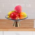 thumbnail image 4 of HOMEMAXS Fruit Bowl Dining Table Glass Fruit Serving Dish Footed Fruit Plate, 4 of 8