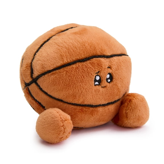 Hugs and Cuddles Thingamabob 5" Basketball Plush, Ultra-Soft Stuffed Toy, Small 5-Inch Plush with Embroidered Details