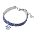thumbnail image 1 of REK Mini Pet Dog Bling Chocker Collars Fancy Dog Footprint Rhinestone Necklace, 1 of 1