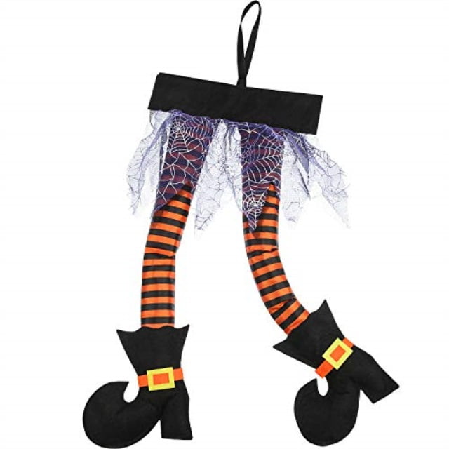 halloween witch's legs, wicked novelty witch legs, plush witch legs