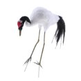 thumbnail image 4 of Figura de grulla de corona roja artificial, realista, para decoración del hogar y el jardín. Head Drop, 4 of 9