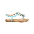 thumbnail image 2 of New Women DbDk Fannyy-8 Flower Chiffon T-Strap Slingback Thong Sandal Size, 2 of 5