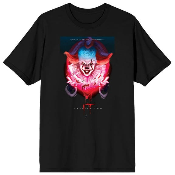 It Pennywise Men's Black Graphic T-Shirt-3XL