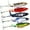 Multicolor-5 Pcs, variant on WuPing 5 Pack Fishing Lures for Bass, Catfish, Pike, Perch - Floating Pencil Bait With Rotating Tail for Freshwater or Saltwater