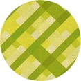 thumbnail image 1 of Ahgly Tapis Rond Lavable en Machine Intérieur Transitionnel Vert Pistache, 4 Pieds Rond, 1 of 7