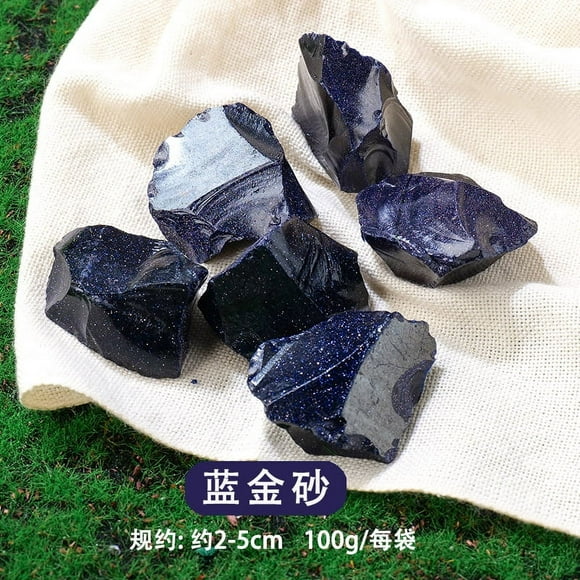 Zhuge 200g natural blue raw stone aromatherapy stone bulk expansion stone 2-5cm irregular natural mineral crystal decorative stone